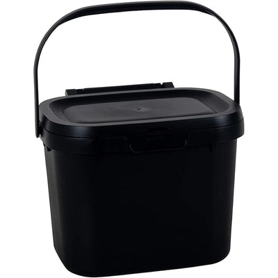 Black Compost Caddy Bin, 4.5L