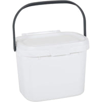 White/Grey Compost Caddy, 4.5L