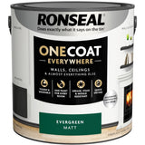 Ronseal One Coat Everywhere Paint Evergreen Matt 2.5L