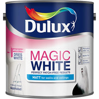 Dulux Magic White Matt Emulsion Paint, Pure Brilliant White, 2.5L