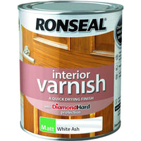 Ronseal Interior Varnish White Ash Matt 750ml