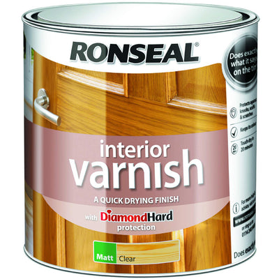 Ronseal Interior Varnish Clear Matt 2.5L