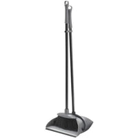 Addis Long Handle Dustpan & Broom, Metallic Silver