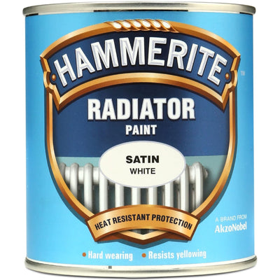 Hammerite Radiator Paint Satin White 500ml