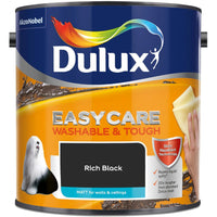 Dulux Easycare Washable and Tough Matt, Rich Black, 2.5 l (Pack of 1)