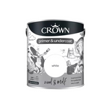 Crown QD Wood & MDF Primer Undercoat - White 2.5L