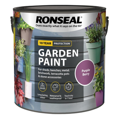 Ronseal Garden Paint Purple Berry 2.5L