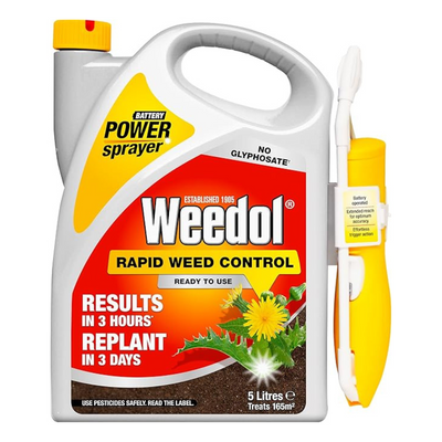 Weedol Rapid Weedkiller with Power Sprayer, 5L