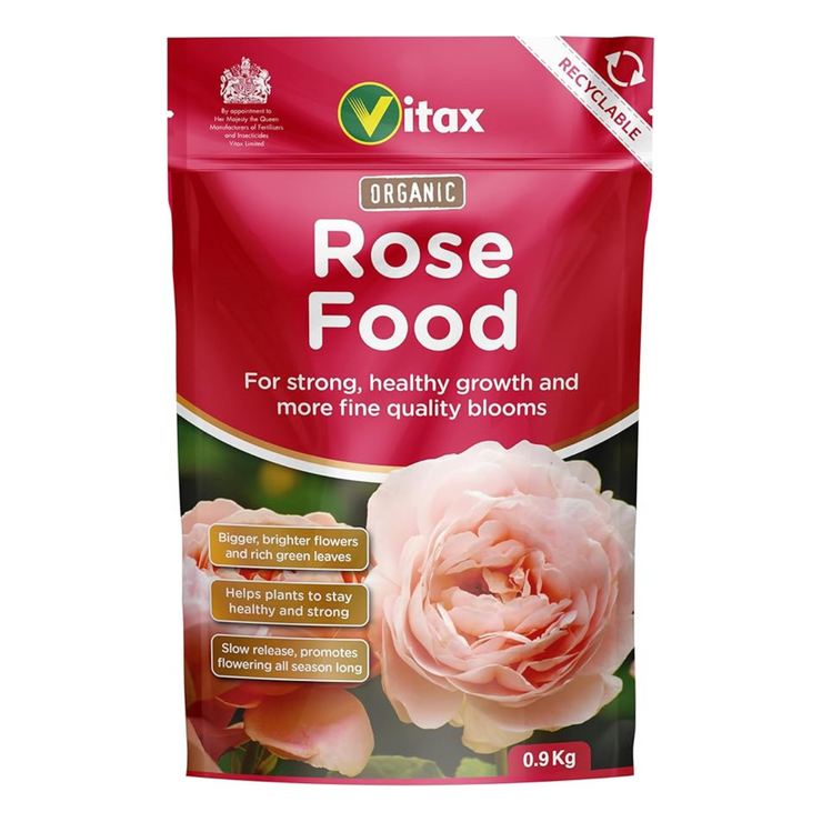 Vitax Organic Rose Feed, 0.9kg Resealable Pouch