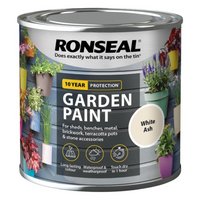 Ronseal Garden Paint, White Ash, 250ml