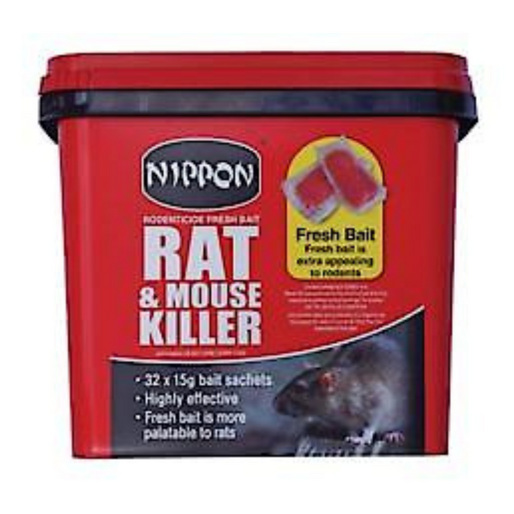 Nippon Rodenticide Whole Wheat Bait - 150g (Pack of 6)