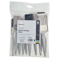 Harris Pack Of 10 Essentials Wall Ceiling & Gloss Paint Brushes