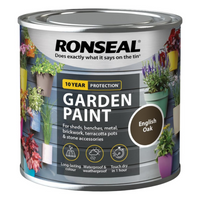 Ronseal Garden Paint, English Oak, 250ml