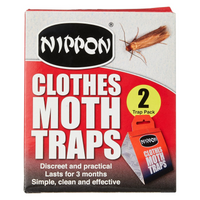 Nippon Clothes Moth Traps Twin Pack - lasts for 3 months