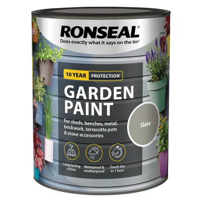 Ronseal Garden Paint, Slate, 750ml