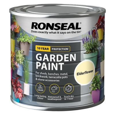 Ronseal Garden Paint, Elderflower, 250ml