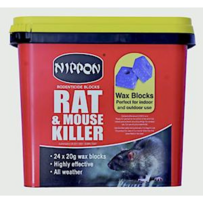 Nippon Rodenticide Wax Blocks - 300g (Pack of 6)