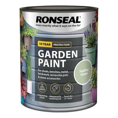 Ronseal Garden Paint, Sapling Green, 750ml