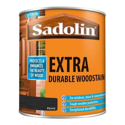 Sadolin Extra Woodstain, Ebony, 1L