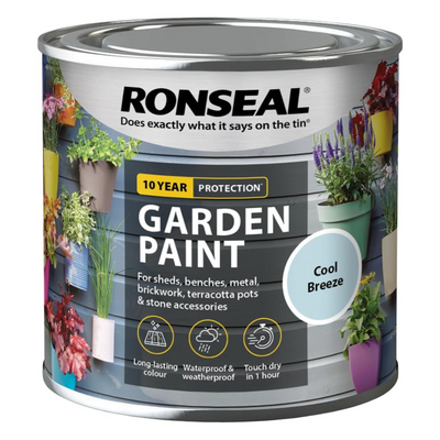 Ronseal Garden Paint, Cool Breeze, 250ml