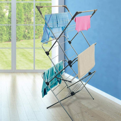 Vileda® Sprint 20m 3 Tier Steel Clothes Rack Airer 61.5 x 61 x 147 (cm)